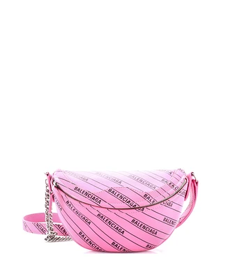 Pre-Owned Balenciaga Xxs Souvenir Belt Bag Printed Leather