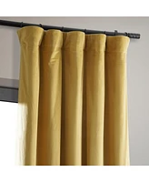 Half Price Drapes Fool's Gold Signature Velvet Blackout Curtain