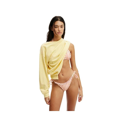 Cotton On Women's Rib Long Sleeve Beach Top