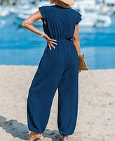 Cupshe Women's Contemporary Mood Blue Jumpsuit