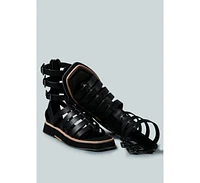 Robbie Womens Gladiator Square Toe Sandal