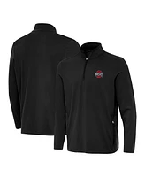 Antigua Men's Black Ohio State Buckeyes Perilous Quarter-Zip Top