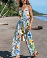 Cupshe Women's Daisy Breeze Floral Jumpsuit