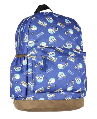 South Park Cop Cartman Respect My Authority Travel School Dual Compartment Backpack For Daily Use