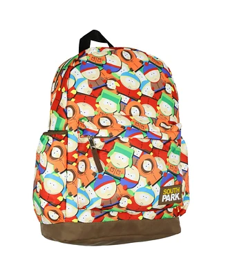 South Park Cartman Kenny Kyle Stan Aop 16" Laptop Backpack Travel School Book Bag For Daily Use