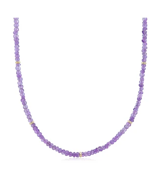 The Lovery Amethyst Bead Necklace 14K Gold