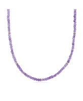 The Lovery Amethyst Bead Necklace 14K Gold