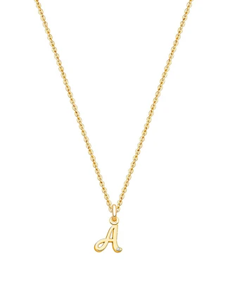 Tiny Blessings Girls Children's 14k gold Diamond Initial 12-14" Necklace