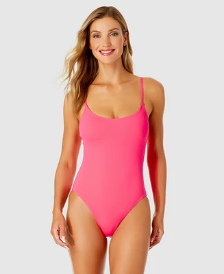 Anne Cole Women's Vintage Scoop-Neck One-Piece Swimsuit