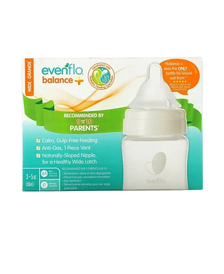 Evenflo Feeding Balance+ Bottles Wide 0+ Months Slow Flow 3 Bottles