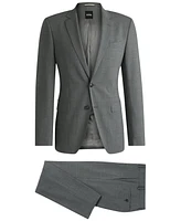 Boss by Hugo Boss Men's Micro-Patterned Stretch Cloth Slim-Fit Suit