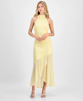 En Saison Women's Alexa Halter Maxi Dress