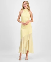 En Saison Women's Alexa Halter Maxi Dress