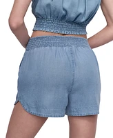Dkny Jeans Women's Chambray High Rise Dolphin-Hem Shorts - FJZ