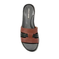 Cole Haan Women's Flynn Slotted Slide Flat Sandals