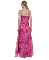 Eliza J Women's Square-Neck Sleeveless Organza Gown