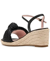 Kate Spade New York Women's Leandra Raffia Espadrille Wedge Sandals