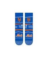 Stance Men's and Women's New York Mets Squeeze Tri-Blend Knit Crew Socks