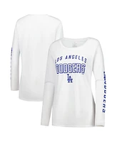 Fanatics Women's White Los Angeles Dodgers Team Long Sleeve T-Shirt