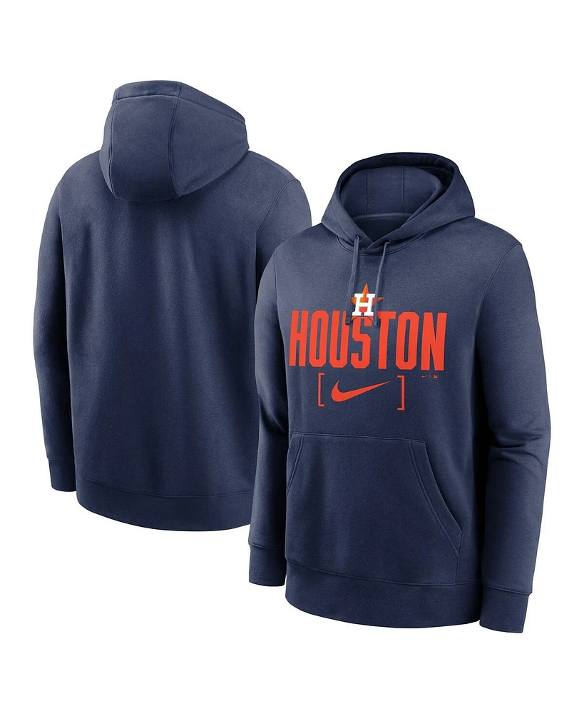 Nike Men's Navy Houston Astros Club Slack Pullover Hoodie