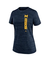 Nike Women's Navy Michigan Wolverines Velocity Performance T-Shirt