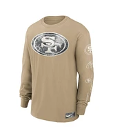 Nike Men's Tan San Francisco 49ers Essential Statement Max90 Long Sleeve T-Shirt