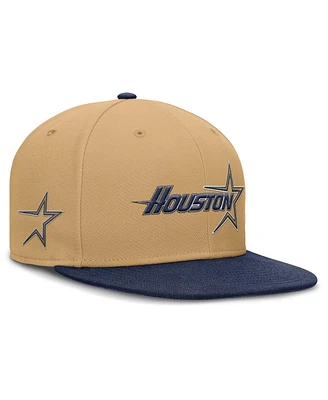 Nike Men's Gold Houston Astros True Performance Fitted Hat