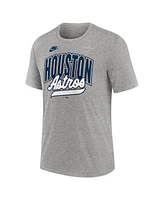 Nike Men's Heather Gray Houston Astros Cooperstown Collection Retro Tri-Blend T-Shirt