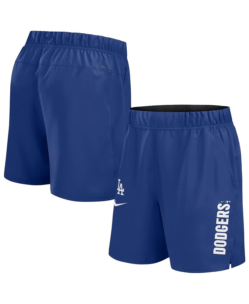Nike Men's Royal Los Angeles Dodgers Woven Victory Performance Shorts