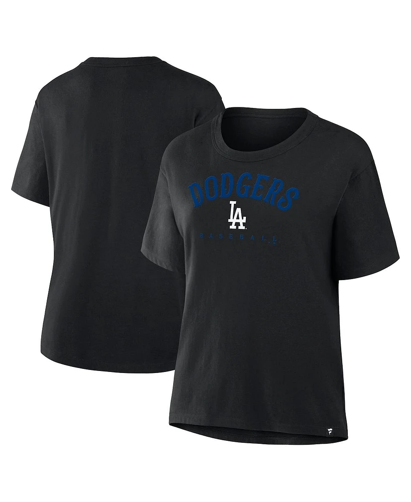 Fanatics Women's Black Los Angeles Dodgers Home Run Legacy T-Shirt