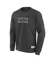 Fanatics Men's Gray Boston Celtics Elements Future Ground Lettering Pullover Sweatshirt