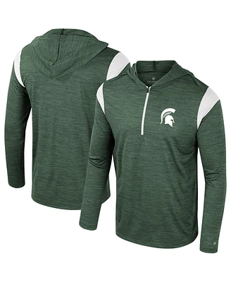 Colosseum Men's Green Michigan State Spartans Dozer Half-Zip Windshirt