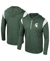 Colosseum Men's Green Michigan State Spartans Dozer Half-Zip Windshirt