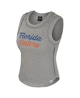 Colosseum Women's Heather Gray Florida Gators Beach You Ribbed Tank Top
