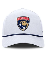 Fanatics Men's White Florida Panthers Rope A-Frame Adjustable Hat