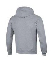 Champion Men's Heather Gray Indiana Hoosiers Arched Logo Fleece Pullover Hoodie