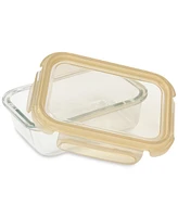 Sedona Kitchen 3-Pack Rectangular Glass Food Storage Container Set