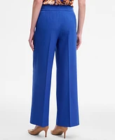Tahari Asl Women's Mid-Rise Wide-Leg Solid Pants