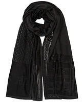 Lauren Ralph Pointelle Patchwork Wrap
