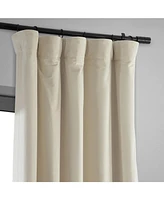 Half Price Drapes Neutral Ground Signature Velvet Blackout Curtain