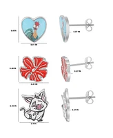 Disney Moana 3-Pair Stud Earring Set