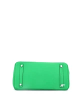 Pre-Owned Hermes Birkin 30 Handbag Green Togo and Swift with Palladium Hardware