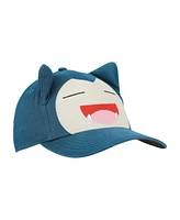 Pokemon Big Face Snorlax Adult Blue Traditional Adjustable Hat