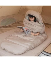 Naturehike Cotton Sleeping Bag, Large & Breathable, Soft Pure Lining, Washable with Foot Zipper for Ventilation, Lightweight Spacious