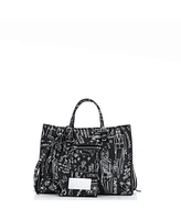 Pre-Owned Balenciaga Papier Graffiti A6 Zip Around Classic Studs Bag Leather