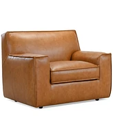 Glympton 44" Leather Arm Chair, Exclusively at Macy's