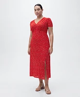 Mango Women's Midi Floral Dress