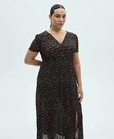 Mango Women's Midi Floral Dress