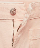 Mango Women's Pocketed Flared Cropped Jeans