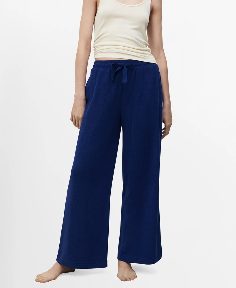 Mango Women's Terry Cotton Pants